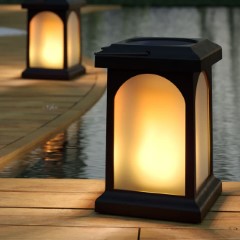 TrueFlame USB Solar Crook Lantern