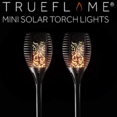 TrueFlame Mini Solar Torch Light - 2 Pack