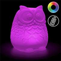 Shimmer Solar Mood Light - Owl