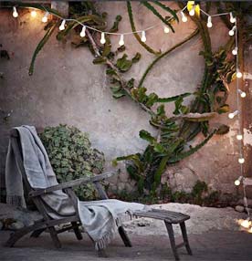 solar string lights for the garden